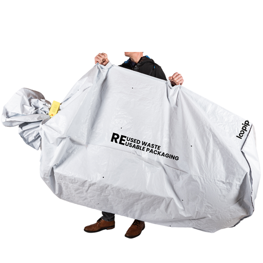 [LPPKBIGBAG242] Herbruikbare zak 1m³ basis 72/72 cm x 242 cm macro-geperforeerd 5mm en 2 handgrepen